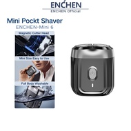 Enchen Electric Shaver Mini 6 Magnetic Cutter Head Portable Shaver Dual Floating Head Razor Washable