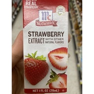 วัตถุแต่งกลิ่นธรรมชาติ กลิ่น สตรอเบอร์รี่ ตรา แม็คคอร์มิค 29 Ml. McCormick Strawberry Extract ( Natural Flavor )