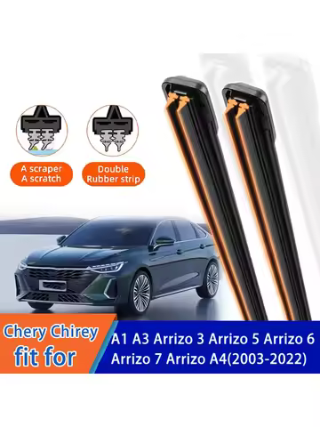 For Chery Chirey Arrizo 3/5/6/7/A4 A1 A3 Front Windscreen Wipers Double Rubber Car Wiper Blades Car 