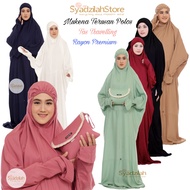 SYADZILAH - Mukena Terusan Dewasa Polos Katun Rayon Travelling