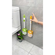 Whale Silicone Spray Toilet Brush Set, 2-Feature Toilet Brush with High-Quality Drainage Slot