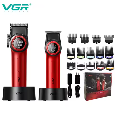 VGR high-end hair cutting set with 12000 RPM power electric shaving machine, professional hair trimm