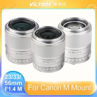 Viltrox 23mm 33mm 56mm F1.4 EOS M Lens F1.4 APS-C AF Auto Focus STM Large Aperture Lens for Canon EO