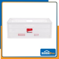 HOMEPRO STACKO SMALL BOX STACKABLE W47xD36xH17 CM WHITE