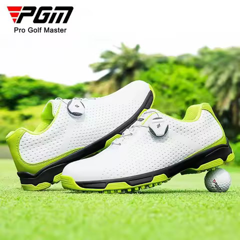 PGM Golf Shoes Men's Waterproof Shoes Breathable Men's Shoes Rotating Lace Sports Shoes XZ095