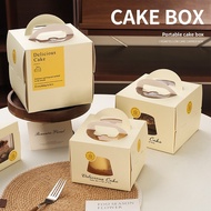 Cake Box Portable 3/4/6 Inch Mousse Cake Packaging Box
