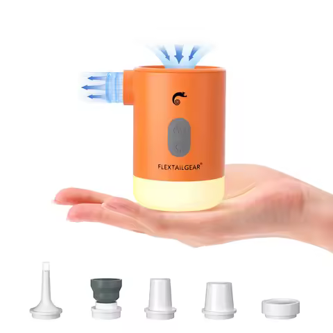 FLEXTAILGEAR MAX PUMP 2 PRO - Portable Air Pump Electric Inflator with Camping Light and Emergency P