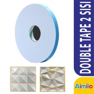 Hansen - 1 ROLL 10 METERS 10 MM Double Tape FOR PVC WALL PANEL FOR Walls Walls Duct Tape Tip Super A