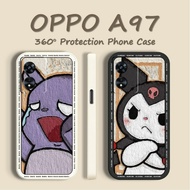 【Case Home】For OPPO A97 Silicone Full Cover Case Kuromi cute cartoon Phone Case Cover