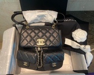 CHANEL duma caviar backpack double pocket Small size 背包 9成新