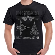 F-14 Tomcat White Schematic Adult Shirt New Hot Selling Men's Clothing Featured