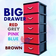 5 tier Plastic Drawer / Cabinet Storage Cabinet / Drawer / Laci / Cloth Cabinet