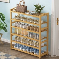 Bamboo Shoe Rack Simple Multi-Layer Economical Home Dormitory Door Living Room Solid Wood Storage Rack Small Shoe Cabine