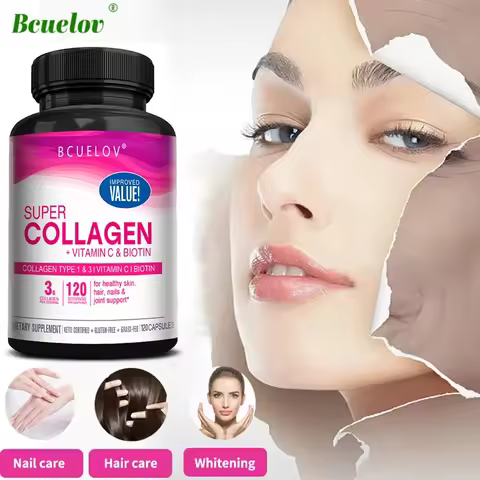 Collagen + Vitamin C plus Biotin, Anti-Aging Support, Antioxidant, Brightener, Skin, Hair & Nails Su
