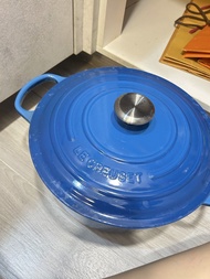 Le Creuset 鑄鐵鍋 28cm 藍色