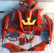 ชุดสี เฟรม Honda wave 125i  เวฟ 125i ปี 2005-2007  จำนวน 13 ชิ้น ไฟเลี้ยวบังลม  สีส้ม ABS แท้ สนิททุ