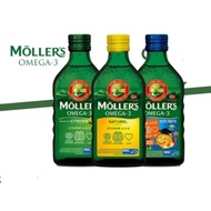 [Pre-Order] Ready Stock Available EXP 02/2024 Norwegian Mollers Natural Omega 3 Cod Fish Oil NATURAL LEMON FRUIT PHARMA taste Vitamin A D E Brain Heart Immune 250ml Moller's Tran Ship in 8-14 days (ETA: 2032-12-30)