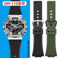 Suitable for G-SHOCK Casio GM110/GM-110GB Black Strap Small Steel Cannon Resin Rubber Watch Strap Ac