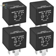 4pcs Automotive Relay 5-Pin 40A 12VDC P6SDT FOAB-14B192-AA Replacement F0AB-14B192-AA for  Electrica