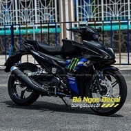 Monter removable sticker for Exciter 155 Ex155 in Glossy Black