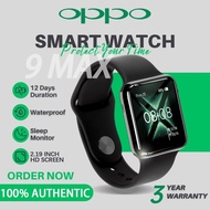 Original Branded OPPO Smart Watch 9 Max 2.1 Inch Big Touch Screen Sport Watch IP68 Waterproof Blood 