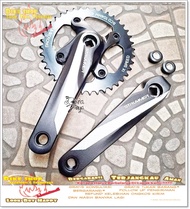 GIR CRANK SINGLE SPEED STRUMMER 40T ALLOY HITAM Sepeda MTB BMX