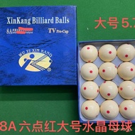 8A Six o'clock5.72CM Black Eight Red Cue Ball Tip TV Chinese style black8Pool Cue Ball Ball Head  Am