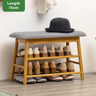 Multi Layer Bamboo Shoe Rack Shoe Shelf & Bench for Indoor and Outdoor
