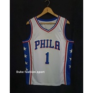 Embroidery Philadelphia 76ers #1 James Harden Basketball Jersey