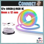 RGBIC Neon Led Strip Light 5v 12v 24v 6mm x 12mm ARGB Neon Light RGBIC Neon Light Waterproof Led Neo