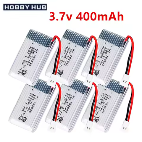 802035 400mAh Battery 3.7V High Rate LIPO Bateria For X4 H107 H31 KY101 E33C E33 U816A V252 H6C RC D