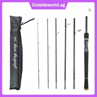 ODXP 6 Piece Fishing Pole Ultralight Spinning/Casting Rod Travel Fishing Rod with Storage Bag