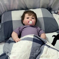 Handmade 60 ซม.สมจริง เด็กทารก ตุ๊กตา Reborn พร้อมหลอดเลือดดําด้ายที่มองเห็นได้เสื้อผ้าสําหรับเด็ก 3