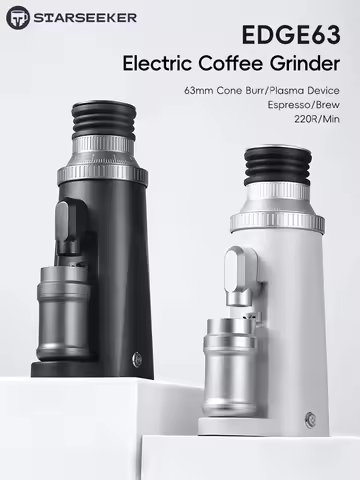 STARSEEKER EDGE63 Electric Coffee Grinder 63mm Cone Burr Espresso Brew Stepped Fineness Adjustment B