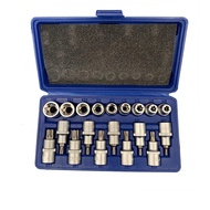19pcs 1/2" Drive E Socket & Torx Socket E10-E24 T20-T70