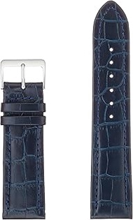 CP-N22 Mimosa Watch Band, P Type Embossed Crocodile (Embossed Cowhide Leather/Bamboo Marks), 0.9 inc