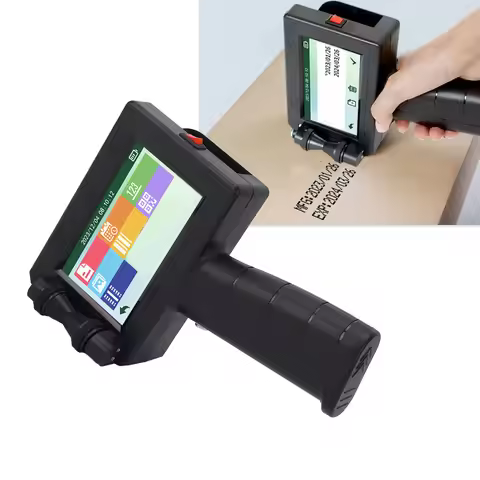 LA50 Portable Inkjet Label Printer 12.7mm Production Date Time Batch Number Handheld Inkjet Printer
