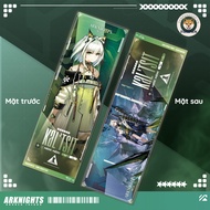 Double-sided Arknights ticket card (21x7cm) Surtr, Bagpipe, Dusk, Exusiai, Texas, Lappland, Skadi, E