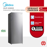 Midea Upright Freezer 188L Super Freeze MUF-208SD