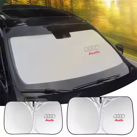 Car Sunshade Summer Sun Shade Cloth Foldable Auto Center Cover for Audi Sline A1 A2 A3 A4 A4L P 8V 8