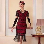1920S Dresses For Women, Fringed Sequin Dresses,Roaring 20s Costumes For Harlem Nights