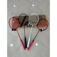 Single Badminton Racket 6U - 72g, High Quality Carbon Fiber Racket Frame, Good Elasticity, Tension 9