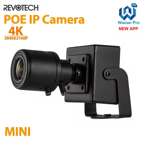 4K 8MP 6-22mm Manual Zoom Len IP Camera POE H.265 Mini Type Indoor Security P2P CCTV System Video Su