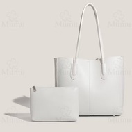 WENDY BAG 711 Korean 2n1 large capacity shoulder bag & matching zippered pouch designed for office.