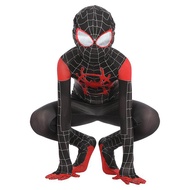 HIKAYA Spider Man costume Verse Miles Morales Cosplay Costume Zentai Pattern Bodysuit Suit Jumpsuits