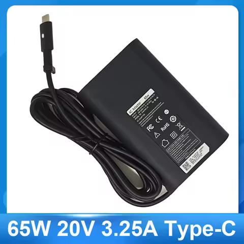 65W USB Type C Laptop Adapter Charger for Dell Latitude 7420 7370 7275 5285 5420 5520 7320 7410 5179