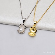 Female 871 Small Shell Jewelry Pendant 4-5 River Clam Accessories Empty Holder Pendant Pendant Pearl
