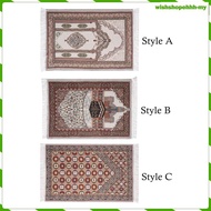 [WishshopehhhMY] Prayer Mat Ramadan Gifts 70x108cm/27.6"x42.5" Floor Carpet Rectangle Traditional