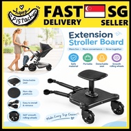 baby Stroller standing Board extension 2-in-1 Buggy Board with Detachable Seat stand board