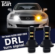 Car accessories For Lexus IS 250 is250 XE20 2007-2014 Led Daytime Running Light turn drl 2in1